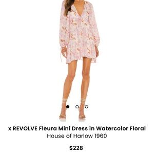 x REVOLVE Fleura Mini Dress in Watercolor Floral - size XS